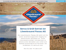 Tablet Screenshot of loewenbrauerei.de